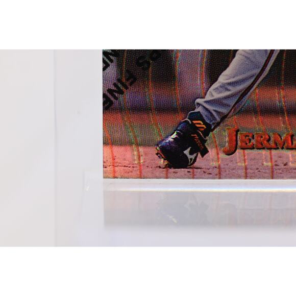 1997 Topps Finest Blue Chips Refractor w Coating #16 Jermaine Dye PSA 9 - Pop 1 - Picture 4 of 4